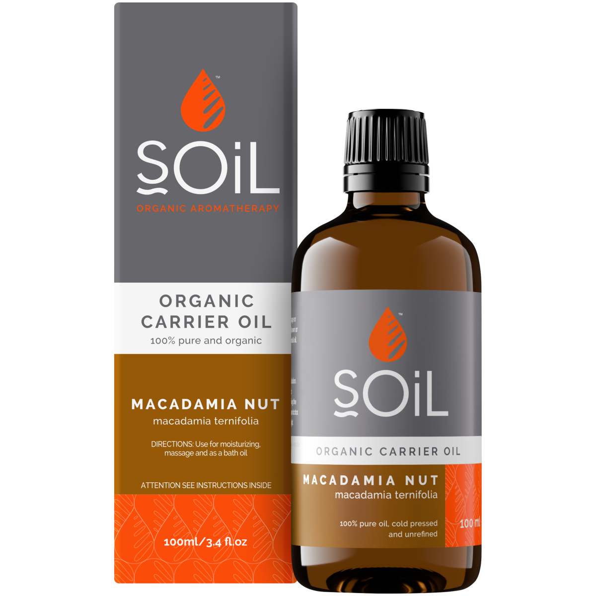 Organic Macadamia Nut Oil (Macadamia Integrifolia) 100ml