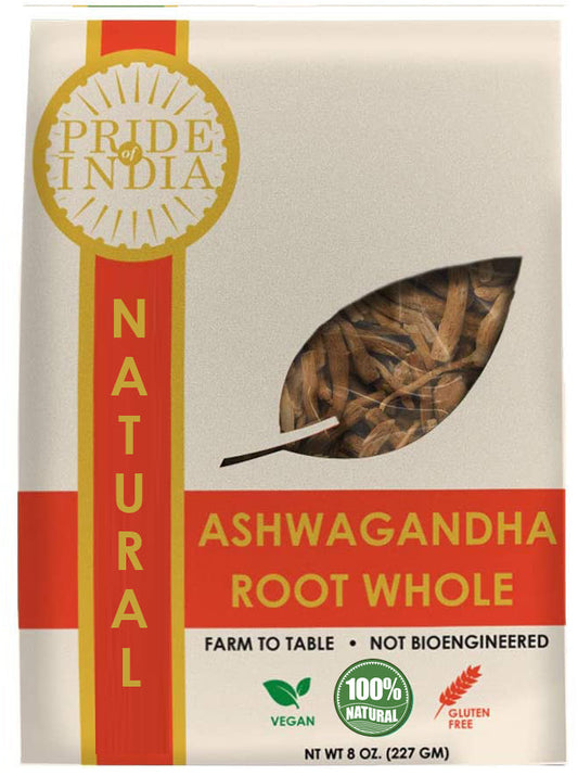 Natural Ashwagandha Root Whole (8oz-227gm)